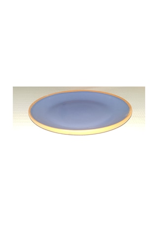 Seramik Sunum Tabağı 18 Cm Lacivert 6 Adet