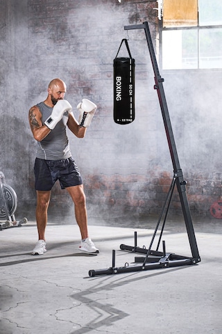 50 Cm Yırtılmaz Siyah Deluxe Boxing Boks Torbası Ve Tavan Kancası Siyah