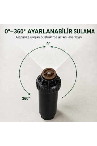 Büyük Vanlu Ayarlanabilir Gövde Spray, 30.5 Cm Uzunluk
