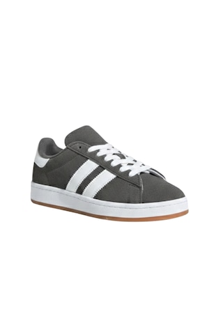 Tarzbu İki Çizgili Füme Erkek Günlük Sneaker Ayakkabı, Kauçuk Taban, 3 Cm Topuk, Standart Kalıp Tarz0235 Füme