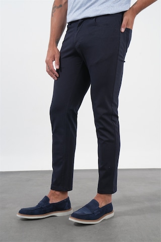 İmza Lacivert Yan Cep Örme Slim Fit Casual Pamuklu 5 Cep Pantolon 1003260906