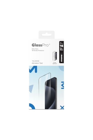 Momax GlassPro+ Ultra Clear HD Apple Uyumlu iPhone 16 Pro Max Tempered Glass Ekran Koruyucu