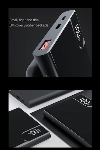 10000 mAh Qualcomm FAST Dijital Gösterge 18W PD 3.0 Hızlı Şarj Powerbank