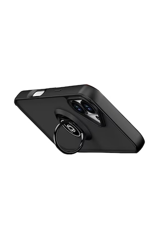 Sptmgldı Newface Apple Apple iPhone Uyumlu  17 Montreal Yüzüklü Silikon Kapak - Siyah