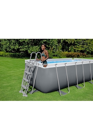 Bestway Steel Pro Max Yer Üstü Prefabrik Dikdörtgen Havuz Seti 412 Cm X 201 Cm X 122 Cm 56456 Bw625