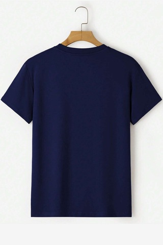 Flood Of Style Unisex Nasa Baskılı T-shirt Lacivert