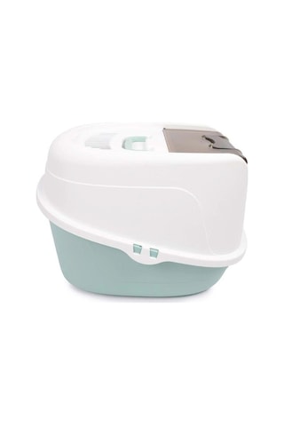 M-pets Eco Tima Large Sea Green Kapalı Kedi Tuvaleti