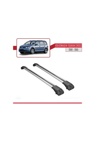 Volkswagen Touran 2010-2015 Arası İle Uyumlu Ace-1 Ara Atkı Tavan Barı Gri