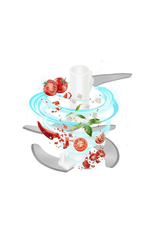 Manuel Gıda Doğrayıcı Sebze Doğrayıcı, 500ml Sarımsak Kıyma Makin Çok Renkli