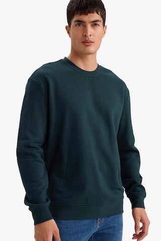 Defacto %100 Pamuk Basic Sweatshirt E8339AX26SP Yeşil