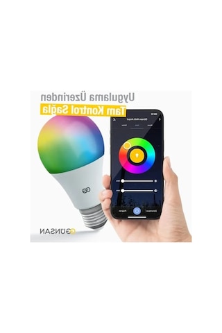 Günsan Akıllı Wifi Led Ampul Rgb Çok Renkli Tuya Ve Smart Life Uygulama Destekli 9w 2700k-6500k Ayarlanabilir Enerji Sınıfı F