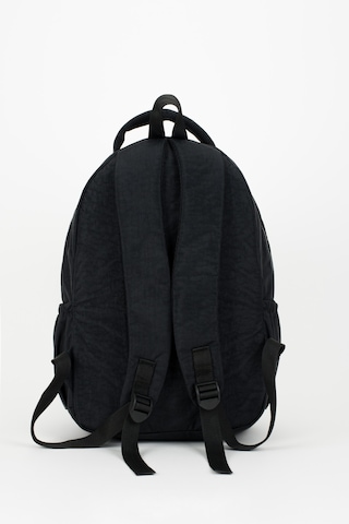 Unisex Krinkıl Su Geçirmez Kumaş Büyük Boy Sırt Çantası Laptop Bölmeli Okul-seyahat Cty-lbn-103 Siyah