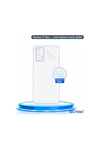 Schitec Realme X7 Max Uyumlu Arka Yüzey Hidrojel Koruyucu Film 63429562