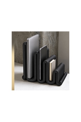 Cora Dekoratif Çoklu Laptop / Dergi / Tablet Standı - Siyah