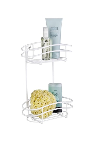Wenko 2 Katmanlı Duvar Rafı Classic Plus - Çelik, 24 X 32,5 X 15 Cm, Beyaz