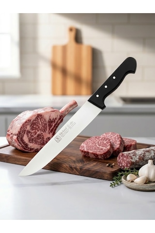 Sürmene Kasap Bıçağı Pimli Sap 36 Cm Kelle Kuşbaşı Kesim Kemik Sıyırma Doğrama Bıçağı Sürbisa 61050