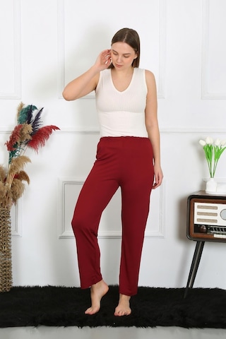 Akbeniz Kadın Pamuk Penye Tek Alt Pijama Bordo 27514-bordo Bordo