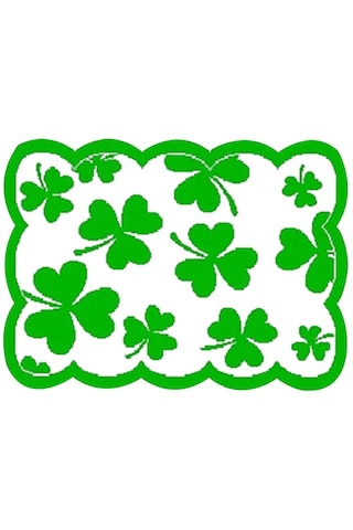 Homyl St Patricks Günü Dekoru 45x30cm Tatil Yemeği Parti Yemek Yeşil