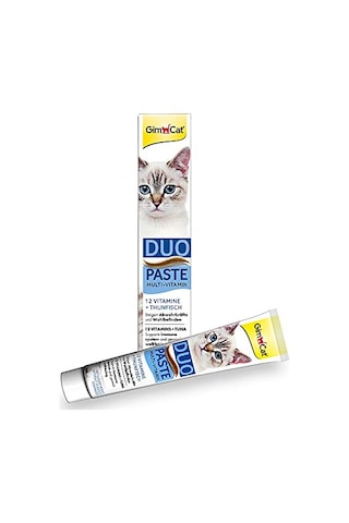 Gimcat Multi-vitamin Duo Paste Tuna Kediler İçin Tamamlayıcı Mama + 12 Vitaminli 50 G