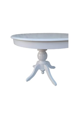 Bengimobilya Baba Ihlamur Ağacı Ayak Açılır Masa 110 Cm Ahşap Mdf Parlak Beyaz