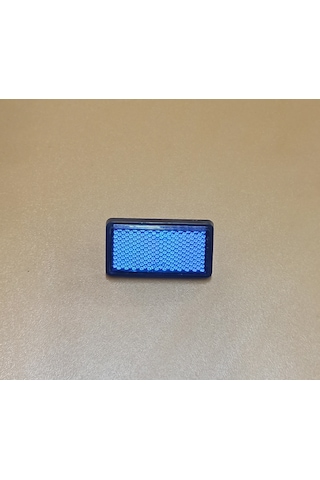 Mini Dikdörtgen Mavi Renk Reflektör 2 Adet 6mm Vidalı