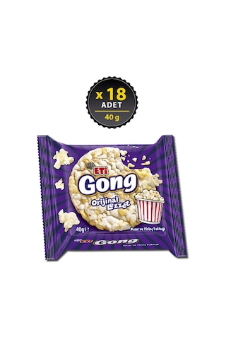 Eti Gong Mısır ve Prinç Patlağı 18 x 40 G