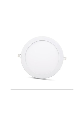 Ack-ap01-01230 12 W Led Panel Beyaz Işık 6500k Beyaz Kasa Yuvarlak Sıva Altı Beyaz