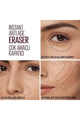 Maybelline New York Kapatıcı - Instant Age Eraser Concealer 121 Light Honey
