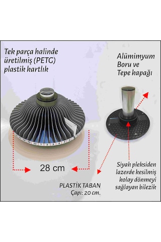 Dzk-50 Maben Dönerli Ziyaretçi Kart Standı