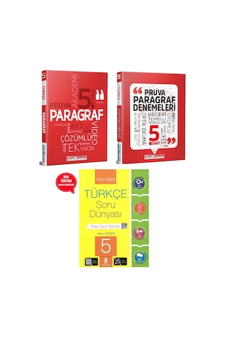 5.sınıf Pruva Paragraf Soru Bankası +paragraf Denemeleri Hediyeli