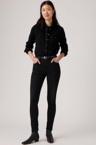 Levi's 721 Yüksek Bel Skinny Worn Midnight Siyah Kadın Jean-16562