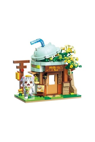 Kp-28021 Keeppley Milk Tea Shop Blok Seti -vagon Life