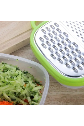 3'ü 1 Arada Plastik Manuel Sebze Doğrayıcı Dilimleyici Peynir Havuç Rendeleyici Patates Rendeleyici Patates Kızartması Kesici Mutfak Meyve Aksesuarları Mor