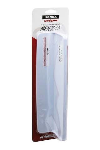 Qlux L-00647 Zen Etajer 8x29.5 Cm - Beyaz Sert Plastik, Yapışkanlı Duvara Monte- 40'li Paket Diğer