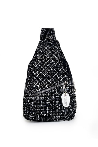 Westbag Hakiki Deri Siyah Unisex Premium Omuz Çantası Çapraz Çanta Bodybag Siyah Beyaz Süet