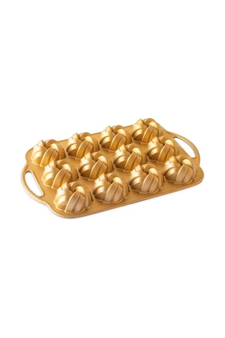 Nordicware 75. Yıl Özel 12 Li Mini Örgü Bundt Kek Kalıbı Renkli