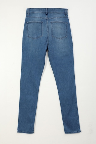 Bluew White Kadın Mavi Yüksek Bel Slim Fit Likralı Jean Pantolon