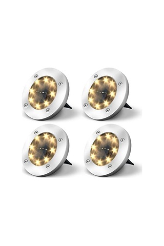 Solar Lights Dış Mekan Bahçe Tavan Lambası, Güneş Enerjisiyle Çalışan 8 Led, Peyzaj, Yürüme Yolu, Çim, Merdi