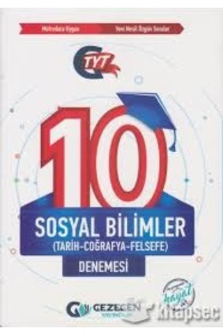 Gezegen Yayınları Tyt Sosyal Bilimler Tarih -Coğ-Felsefe 10' Lu