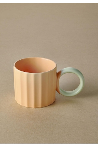 The Mia Runden Porselen Kupa Sarı 250 Ml