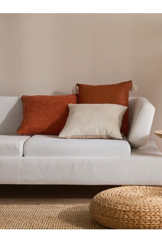 Clementine Glow 3'lü Kırlent Kılıf Seti Turuncu