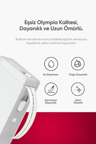 Etiket Makinesi P22 Beyaz - Bluetooth Termal Yazıcı