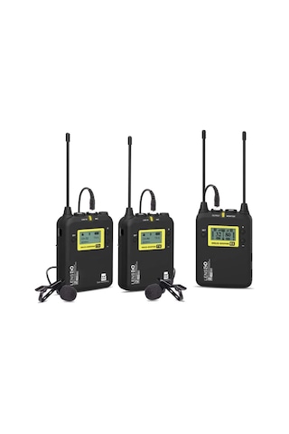 Lensgo Lwm 328C Kablosuz İkili Yaka Mikrofonu Seti