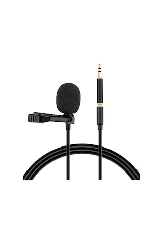 Suntek Portatif Yaka Mikrofonu Stereo 3.5mm Jak Yaka Mikrofonu Ve