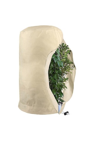 Bitkiler İçin Don Koruma Torbaları, Büzgülü Yeniden Kullanılabilir Bitki Koruma Örtüleri, Kış Beji Xxl-200x240cm Bahçe Polar Torbaları