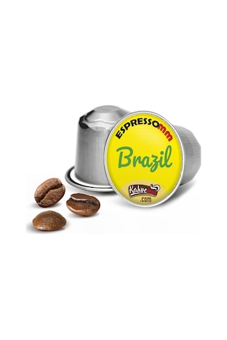 Espressomm® Single Origin Brazil Alüminyum Kapsül Kahve 100 Adet