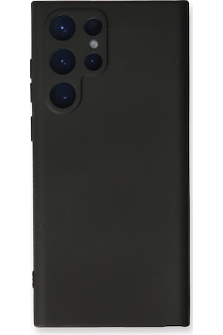 Gld-spt- Newface Samsung Uyumlu Galaxy S23 Ultra Kılıf Nano İçi Kadife Silikon - Siyah