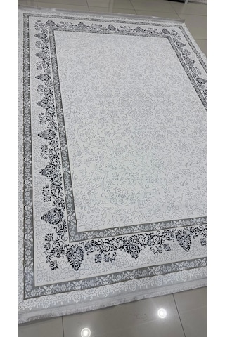 Safyün Halı Kadife Kf512 Gri 200 X 290 Renkli