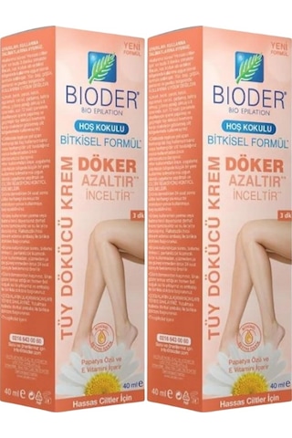 Bioder Tüy Dökücü Krem 2 x 40 ML