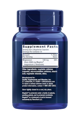 Neuro-mag Magnesium L-threonate 2.000 Mg 90 Vegetarian Capsules